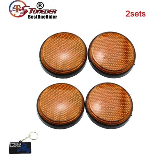 STONEDER Vento Keeway Scooter Reflectors For QJ ZIP R3i 86300B20T001 Bike ATV Quad