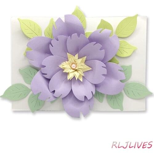 3D Flower Metal Cutting Dies DIY Scrapbooking Card Stencil Paper Craft Handmade Album Handbook Decoration