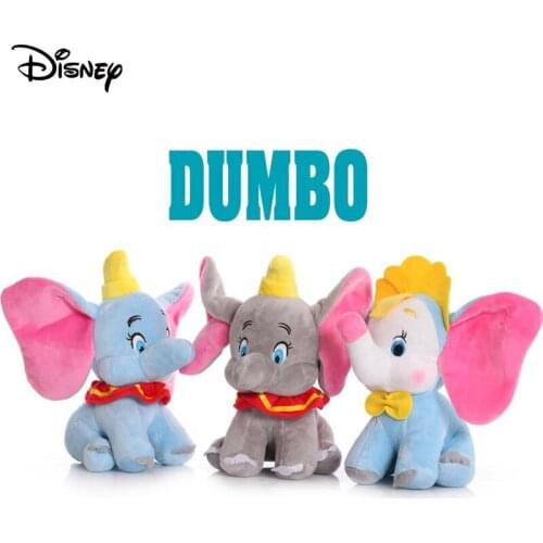 Disney Dumbo Stuffed Plush Toy Fashion Children Cartoon Cute Animals Elephant Soft Decorative Original Gift Toy For Girls Kids