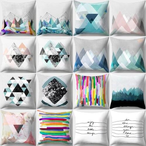 Mylb Geometric Pillow Case Waist Square 45cm*45cm Decorative Pillowcases