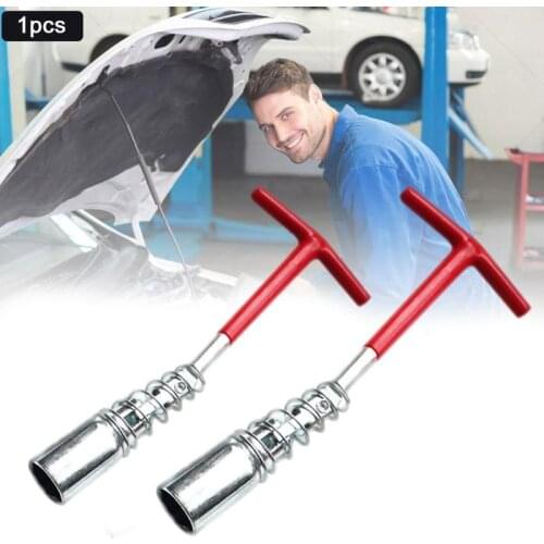 Spark Plug Socket Wrench Tools Set Car Universal T-Handle Dual Use Spark Plug Wrench Kit Remover Installer Joint