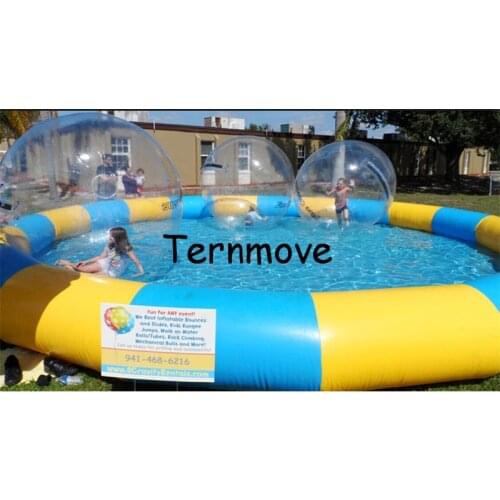 Inflatables round ground pool for water walking ball,large swimming pool rental,inflatable family garden swimming pools