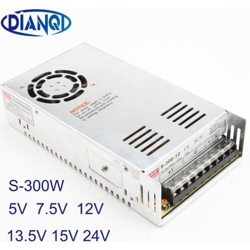 S-300-48 power suply 48v 300w ac to dc power supply ac dc converter switch adjustable output 5V 12V 13.5V 24V 27V 15V 7.5V