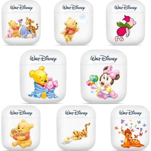 Hot Sale Winnie Bear Tigger Elephant Walt Disney Bambi Silicone Cases For Apple Airpods 1/2 Protective Shockproof Wireless Earph