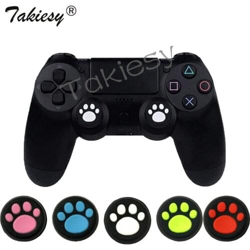 Cute cats india Silicone Analog Controller Thumb Stick Grips Cap For Sony Playstation 4 PS4 Accessory