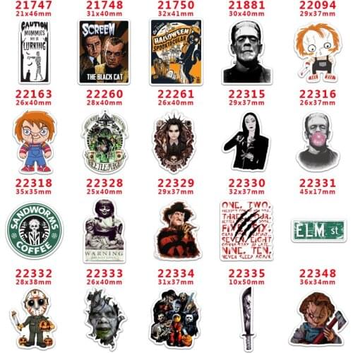 DIY Craft Supplies cartoon character flat back custom planar resins 30 pieces. Halloween resins PR21747