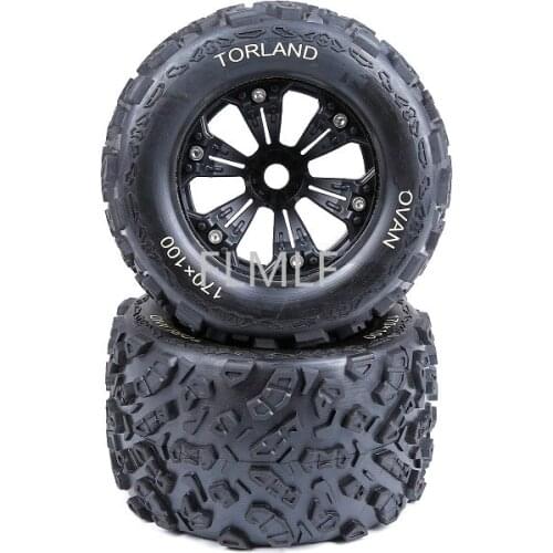 Knobby Tire Assembly Fit for 1/8 HPI Racing Savage XL FLUX Rovan TORLAND Monster Brushless Truck Parts