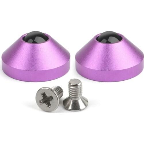 2Pcs Anodized Aluminum Foot Cone Feet Alu Giving Screws For Custom Mechanical Keyboard Case 7 Colors