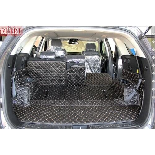 Top quality! Full set car trunk mats for KIA Sorento 7 seats 2020 waterproof boot carpets cargo liner mats for Sorento 2019-2015