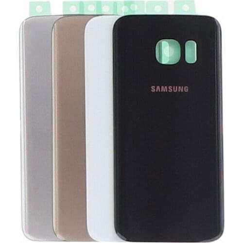 FOR SAMSUNG Galaxy S7 G930 G930F Back Glass Battery Cover Rear Door Housing Case Samsung S7 Phone Back Glass Cover Replacement