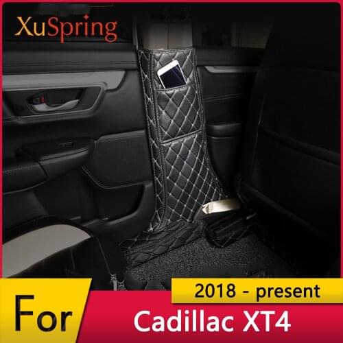 For Cadillac XT4 2018 2019 2020 2021 2022 Car B Pillar Anti-kick Mat Protective Pad Cushion Case Cover TrimAccessories