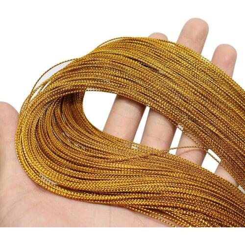 1mm Gift Packaging With Gold And Silver Wire Edible Oil Bottle Lanyard - Fragrant Piece Card Tag Rope 100 M Rope With Lanyard