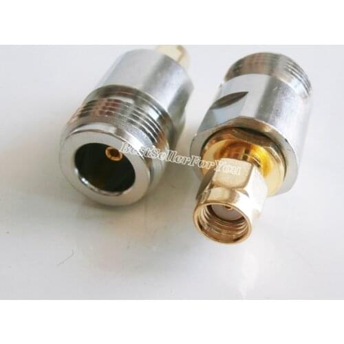 1Pcs N Female To RP-SMA Connector Male (female Pin ) Plug Jack Straight RF Coaxial Adapter Connector