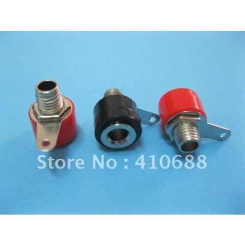 150 Pcs Per Lot Red and Black 2 colors Banana Jack For 4mm Banana Plug Hot Sale High Quality