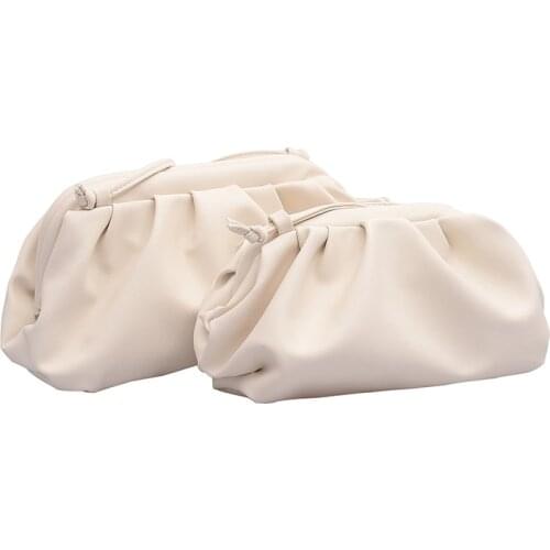 2021 Small Clutch Female Party Handbags and Purses Lady Shoulder Simple Solid Color Elegant Crossbody Bags for Women