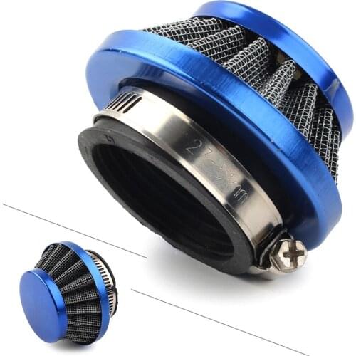 44mm Blue Motorcycle Air Filter for 33cc/43cc/49cc Gas Scooters, 47cc/49cc pocket bikes mini Dirt bikes /ATV Quad