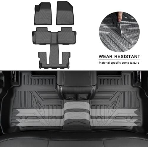 TPE Car Floor Mats For Cadillac XT6 2020 6 Seat Non-Slip Waterproof FootPad Rubber Carpets Auto Automobile Interior Accessories