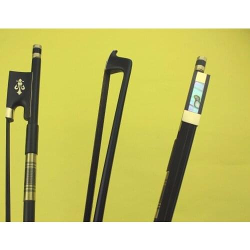 10 pcs PRO 4/4 Carbon fiber violin bows Ebony Frog black horse hair