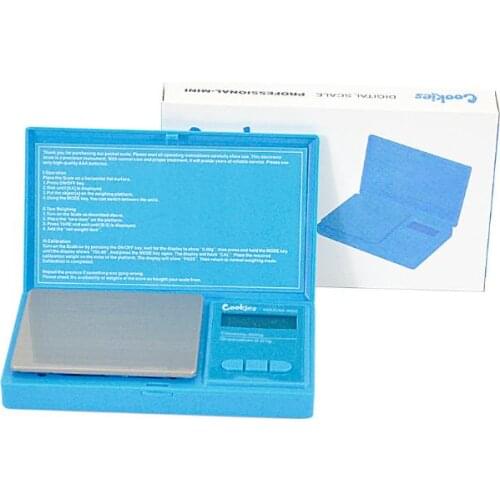 Digital Pocket Scale Red Blue 700g 0.1g Jewelry Gold Tobacco Stash Weight Measurement Device Flip Cap Household SN719