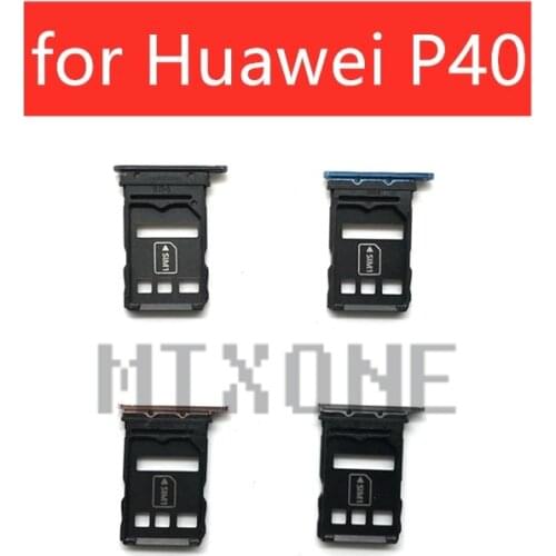 For Huawei P40 Card Tray Holder Micro SIM Nano SIM SD Card Card Slot Adapter Holder for Huawei P40 Repair Parts