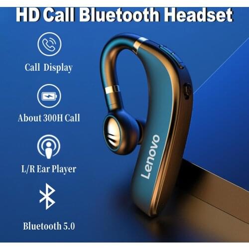 For Lenovo HX106 Bluetooth Earpiece Bluetooth 5.0 With Microphone 40 Hours For IPhone Xiaomi Handsfree Headphones Earbuds