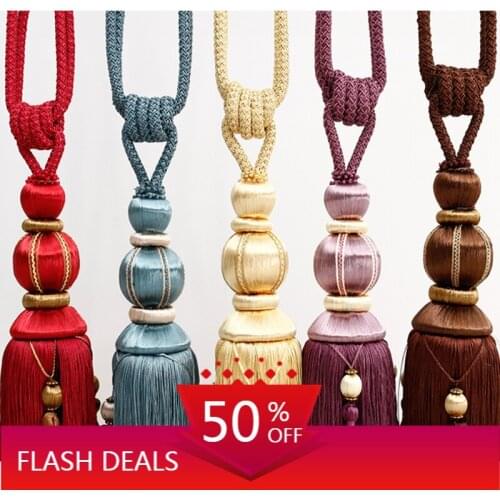 European Style Curtain Tassel Strap Tassel Accessories Buckle Rope Decoration Tassel Hotel Tie Chair Wedding