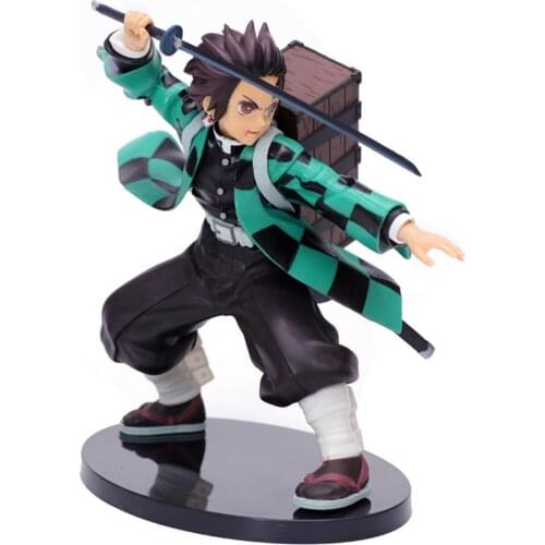 Anime Demon Slayer Figure Kamado Tanjirou Nezuko Action Figures Statues Cute Safe Figure Model Decoration Kids Gift