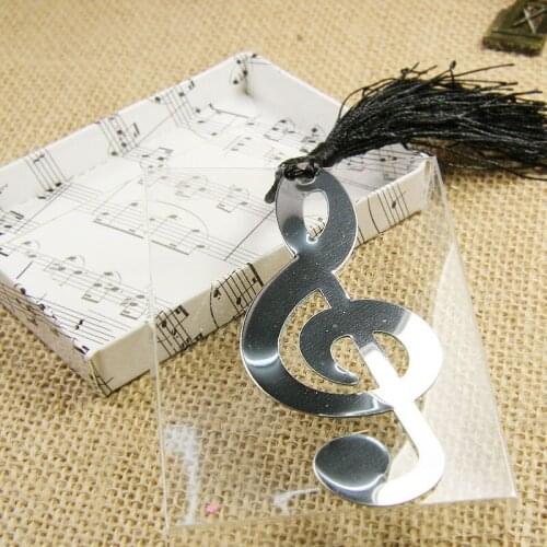 Music Note Alloy Bookmark Novelty Ducument Book Marker Label Stationery