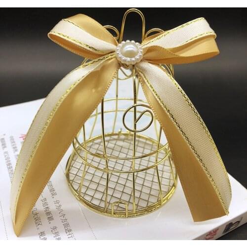10pcs Bird Cage Wedding Gifts for Guests Mariage Present Chocolate Candy Box Bridesmaid Gift Party Favors Wedding Decoration