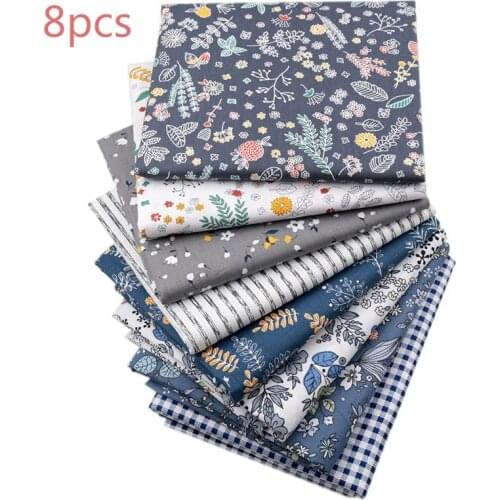 Patchwork Quilt Fabric 100% Cotton DIY Material 8pcs 50*40cm Sewing Cloth Baby Kids