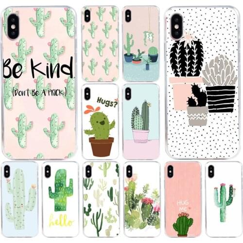 171H cactus Soft Silicone Tpu Cover phone Case for iphone 5 5s se X XR XS Max case