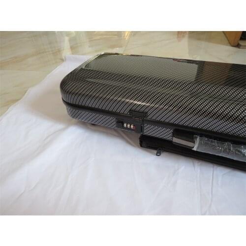 New model Carbon fiber coded lock violin case 4/4 with music bag