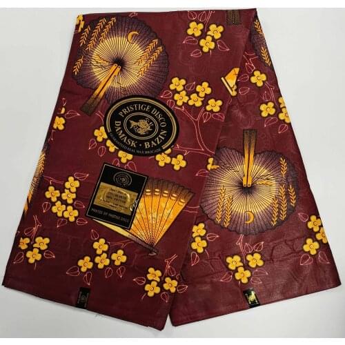 New African Bazin Riche Lace Fabric 100% cotton Nigerian Ankara Jacquard Pattern Basin Women Or Men Garment Material Brown Color