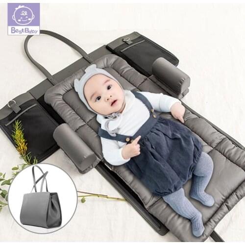 Portable Baby crib Nestbed kids Diaper Bag mommy Maternity Nappy Bag Baby Nursing Diaper Bag Travel Bed Infant carrycot