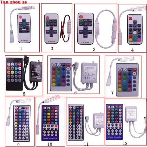 12V 24v 24 44Key IR RF Remote Controller for SMD 3528 5050 RGB RGBW 6A 12A 24A LED SMD Strip Lights free shipping
