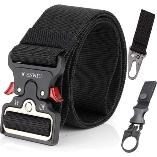 Tactical Nylon Belt Military Metal Buckle Belt Men SWAT Army Gear Outdoor Quality Waist Strap Automatic Ceintures Width 5.0CM