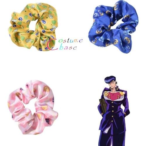 Anime JoJos Bizarre Adventure DIO Kujo Jotaro Josuke Kakyouin Cosplay Hair Ring Elastic Hair Rope Accessories Prop