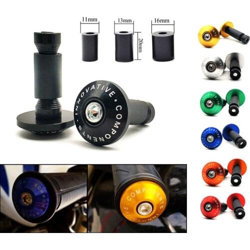 Universal Motorcycle Handlebar Grips Bar Ends Slider For Suzuki GSX 250 550 GSXR 1000 1100 GT 250 550 RG500 RGV250 VS VZ 800