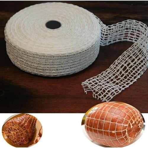 1 Meter Cotton Meat Net Ham Sausage Roll Net Hot Dog Tools Packaging Sausage Cooking Net Butchers Tool Kitchen Meat String H5F9