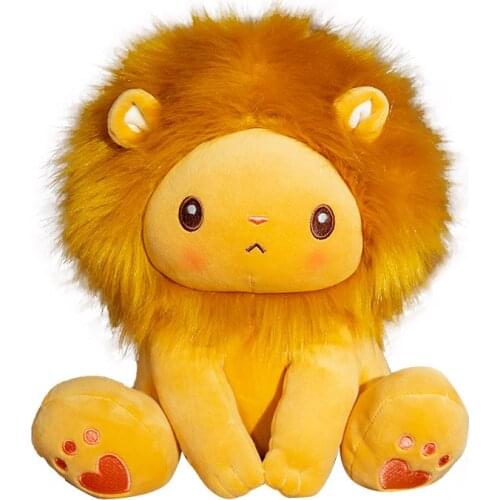 1pcs 25/40cm Cute Sitting Lion Plush Toy Cartoon Stuffed Animal Doll Soft Pillow Childlren Birthday Christmas Gift