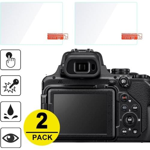 2x Tempered Glass Screen Protector for Nikon Z5 J5 J4 V3 A1000 A900 B500 B600 B700 P1000 P950 P900 P900S P610 P600 P530 A100
