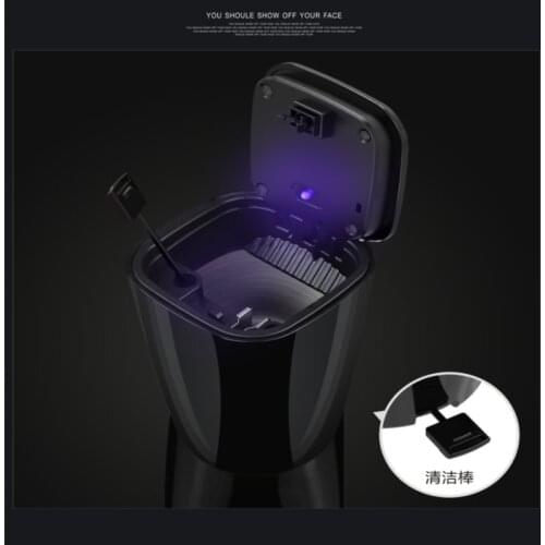 Car Accessories Portable LED Light Car Ashtray Universal Cigarette Cylinder Holder Car Styling