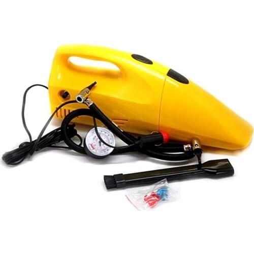 Car Auto Inflatable Pump Air Pump Emergency Air Compressor Cigarette Lighter Power Supply&vacuum Cleaner 2 in 1