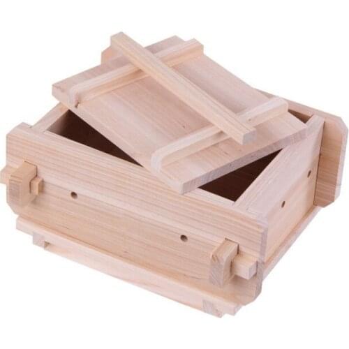 Free shipping family kitchen DIY tool homemade tofu mold of New Zealand pine box frame Detachable H-0.7