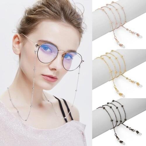 Fashion Glasses Chain For Women Retro Metal Sunglasses Lanyards Eyewear Cord Holder Neck Strap Rope Eyeglasses Chain