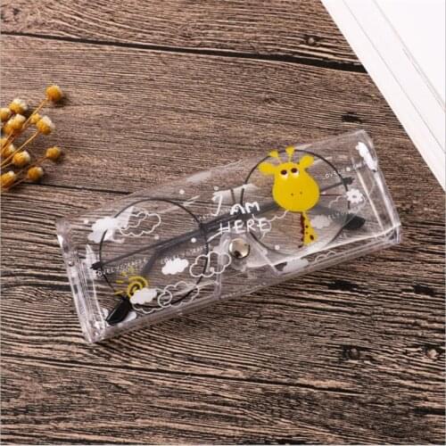 Fashion Fruit Travel Women Transparent PVC Eye Glasses Box Bag Case Protection Holder Carry Box Eyewear Accessories