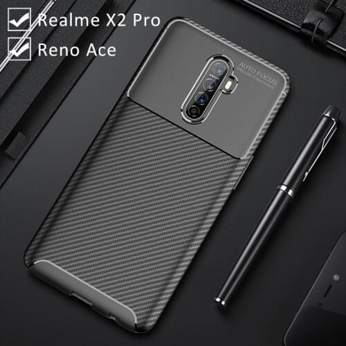 Case for oppo reno ace bumper cover on realme x2 pro realmi x 2 2x x2pro protective phone coque back bag silicone matte soft tpu
