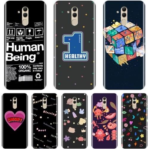Black Heart Star Space Quotes Text Phone Case Silicone For Huawei Mate 9 10 20 Pro Back Cover For Huawei Mate 7 8 9 10 20 Lite