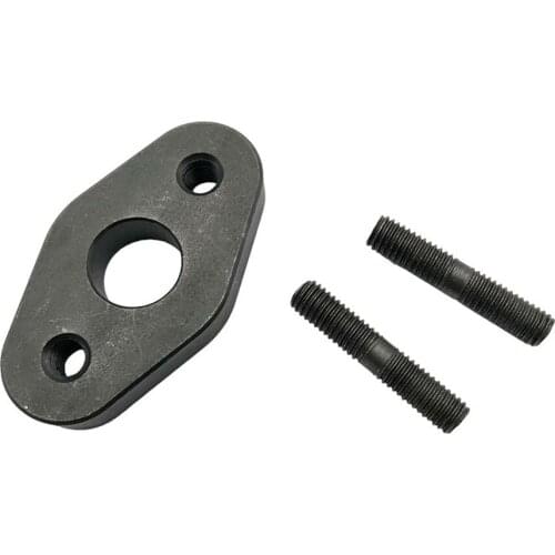 Oxygen O2 Sensor Mounting Flange Bracket With M8x1.25 Studs 2 Bungs Thick Flange