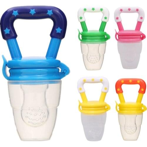 Baby Nipple Fresh Fruit Milk Nibbler Bottle for Infant Baby Pacifiers Feeder Kids Safety Feeding Bottle Nipple Teat Chew Orange